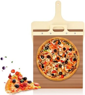 Pala de pizza WALLFID: 12", antiadherente, con asa.