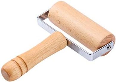 Rodillo de madera para pizza y repostería (12 cm)